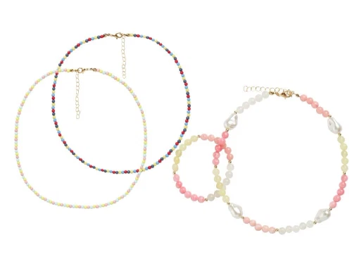 Name It smykkesæt cameo pink og spiced coral (4-pak)